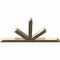 Ekena Millwork Saratoga Rough Sawn Timber Gable Bracket, Douglas Fir, 108"W x 54"H x 6"D x 6"F, 12/12 Pitch GBW108X54X0606SAR00RDF - alternate 4